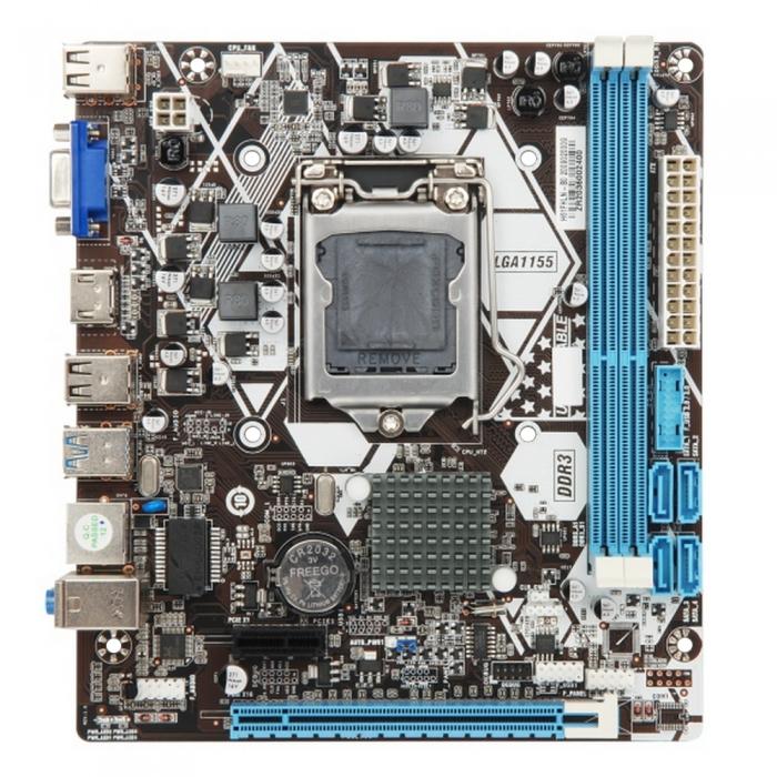 Материнская плата Esonic H61FHL, Socket1155, Intel H61, 2xDDR3, PCI-Ex16, 4SATA2, 5.1-ch, VGA, HDMI, mATX, Retail