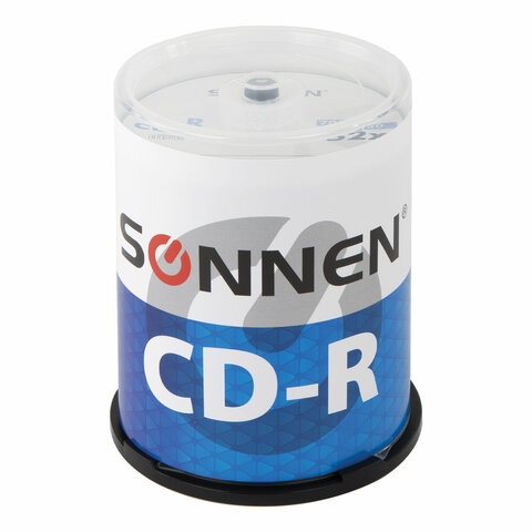 

Диск SONNEN CD-R, 700Mb, 52x, на шпинделе, 100 шт ( 513533)