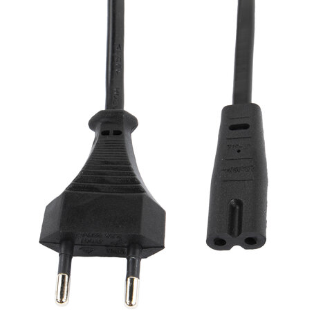 

Кабель питания IEC-320-C7-Europlug (M), 2.5A, 1.8м, черный SONNEN ( 513564)