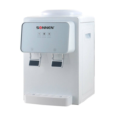 Кулер настольный SONNEN TSE-02WP, нагрев 420 Вт 4 л/ч 90°C / охлаждение 65 Вт 600 мл/ч 15°C, белый (455622)