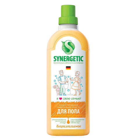 

Средство для мытья пола SYNERGETIC, жидкость, 1л (101100), 0
