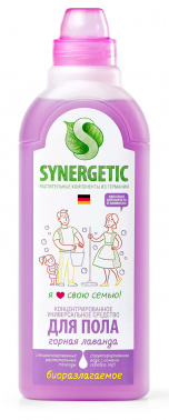 

Средство для мытья пола SYNERGETIC горная лаванда, жидкость, 750мл (101752), 0