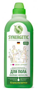

Средство для мытья пола SYNERGETIC хвойная свежесть, жидкость, 750 мл (101758), 0
