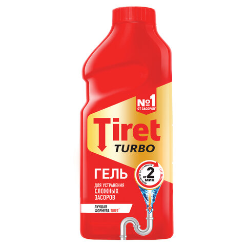 

Гель для прочистки канализационных труб TIRET Turbo, 500мл (8147369 )