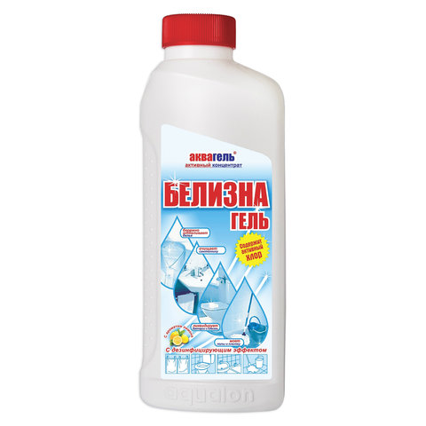 

Гель для отбеливания, дезинфекции АКВАГЕЛЬ Лимон, 1л (203308), 0
