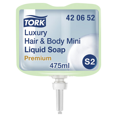 

Картридж с пенным мылом TORK Premium Система S2, ухаживающее, 475мл, 1шт. (420652 ), Система S2