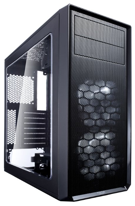 Корпус Fractal Design FOCUS G Window, ATX, Mini-Tower, USB 3.0, черный, Без БП (FD-CA-FOCUS-BK-W) (Плохая упаковка)