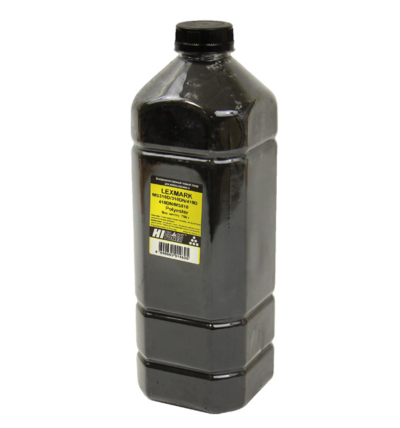 Тонер Hi-Black Polyester, бутыль 750 г, черный, совместимый для Lexmark MS310d/410d/510dn/610dn/710dn/310dn, MX410de/511de/611de/710de/711de (4010715508270)
