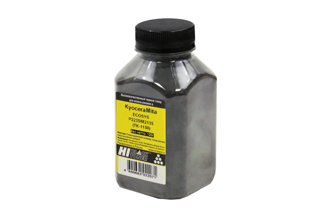 Тонер Hi-Black, бутыль 120 г, черный, совместимый для Kyocera Ecosys P2235, M2135/2635/2735 (9912214900911)