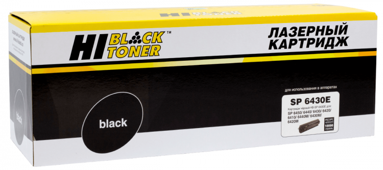 

Картридж лазерный Hi-Black HB-SP6430E (SP6430E/407510), черный, 10000 страниц, совместимый для Ricoh Aficio SP 6430DN с чипом