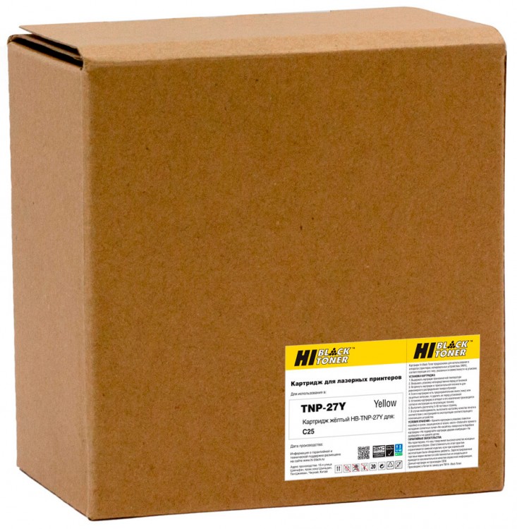 

Картридж лазерный Hi-Black HB-TNP-27Y (TNP-27Y/A0X5253), желтый, 6000 страниц, совместимый для Konica Minolta Bizhub C25