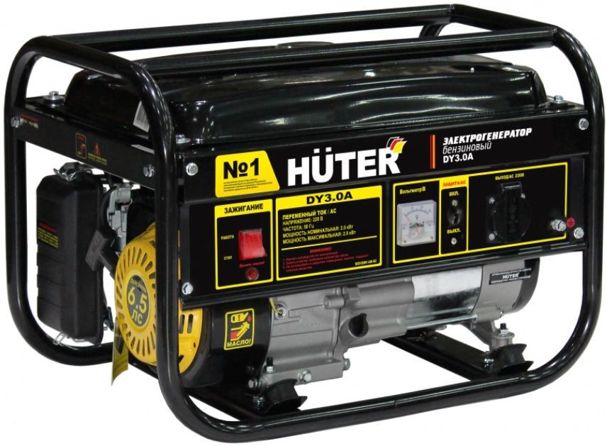 Электрогенератор Huter DY3.0A, 6.5 л.с., 2.8 кВт
