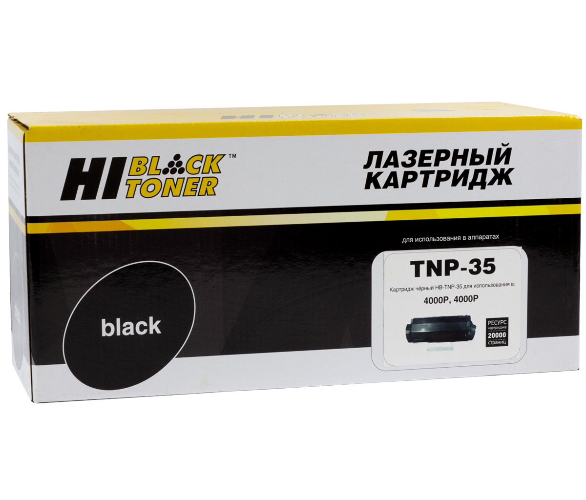 

Картридж лазерный Hi-Black HB-TNP-35 (TNP-35/A63W01H), черный, 20000 страниц, совместимый для Konica Minolta bizhub 4000/4000P