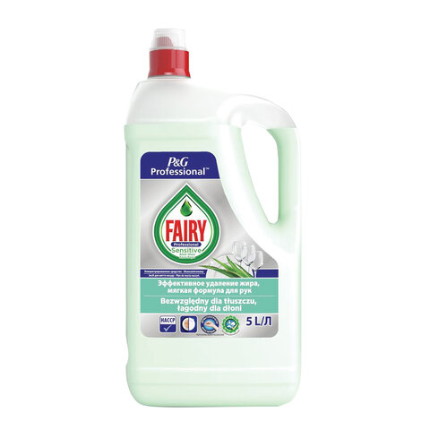

Средство для мытья посуды FAIRY Professional Алоэ вера, 5л, жидкость, Алоэ Вера (81565259 ), Алоэ вера