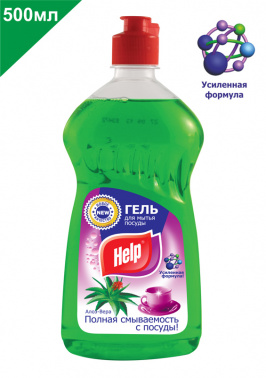 

Средство для мытья посуды HELP Алоэ вера, 500мл, жидкость, Алоэ Вера (2-0373), Алоэ вера