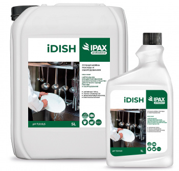 Средство для мытья посуды IPAX iDish, 5л, жидкость, без отдушки (IDI-5-2440)