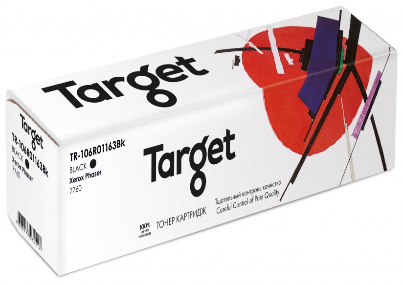 

Картридж лазерный Target TR-106R01163Bk (106R01163), черный, 32000 страниц, совместимый для Xerox Phaser 7760 с чипом