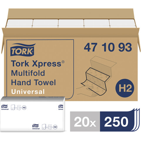 

Бумага туалетная TORK Universal H2, слоев: 1, листов 200шт., белый, 20шт. (471093), H2