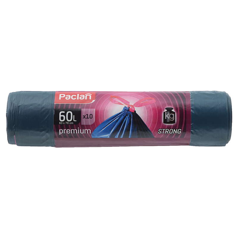 

Мешки для мусора PACLAN Premium 60л, 10шт., синий (513710), 0