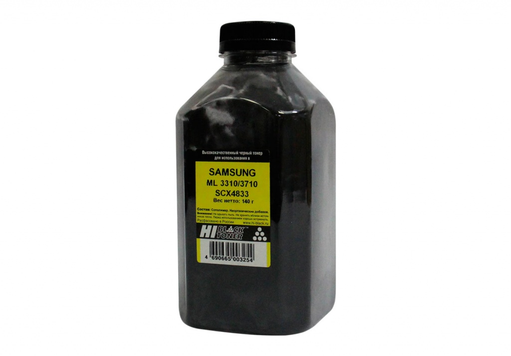 Тонер Hi-Black, бутыль 140 г, черный, совместимый для Samsung MLT-D205L ML-3310D/3710D, SCX-4833FD/5637FR (20104083958)