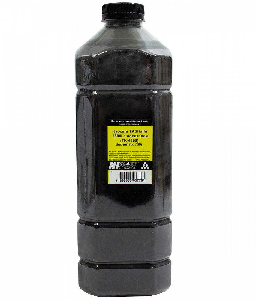 Тонер Hi-Black, бутыль 700 г, черный, совместимый для Kyocera TASKalfa 3500i/4500i/5500i/6500i/8000i (4010715509002)