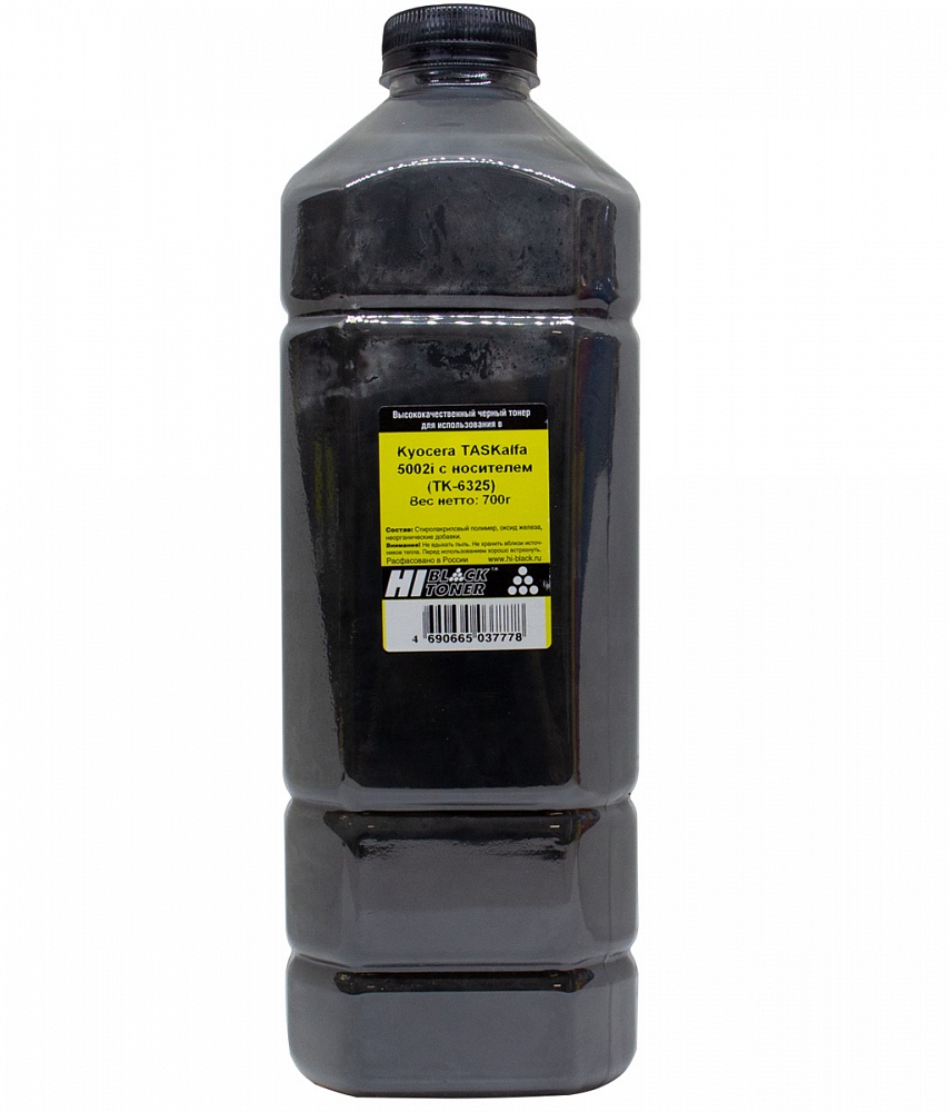 

Тонер Hi-Black, бутыль 700г, черный, совместимый для Kyocera TASKalfa 4002i/5002i/6002i/7002i/8002i TK-6325/6725 (20111542), 0