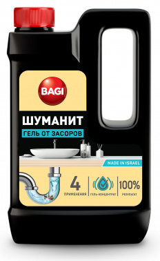 

Гель устраняет засоры Bagi ШУМАНИТ, 450мл (H-209228-0 ), 0