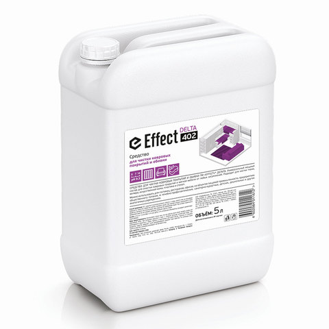 

Средство для чистки ковровых покрытий и обивки EFFECT Delta 402, жидкость, 5 л (10730), Delta 402