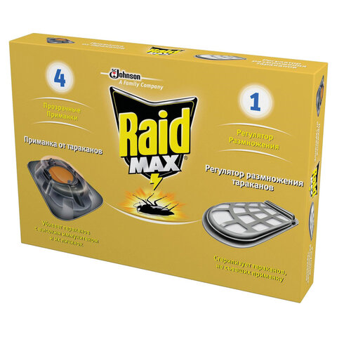 

ловушка Raid MAX для уничтожение насекомых, 1шт. (636828), 0