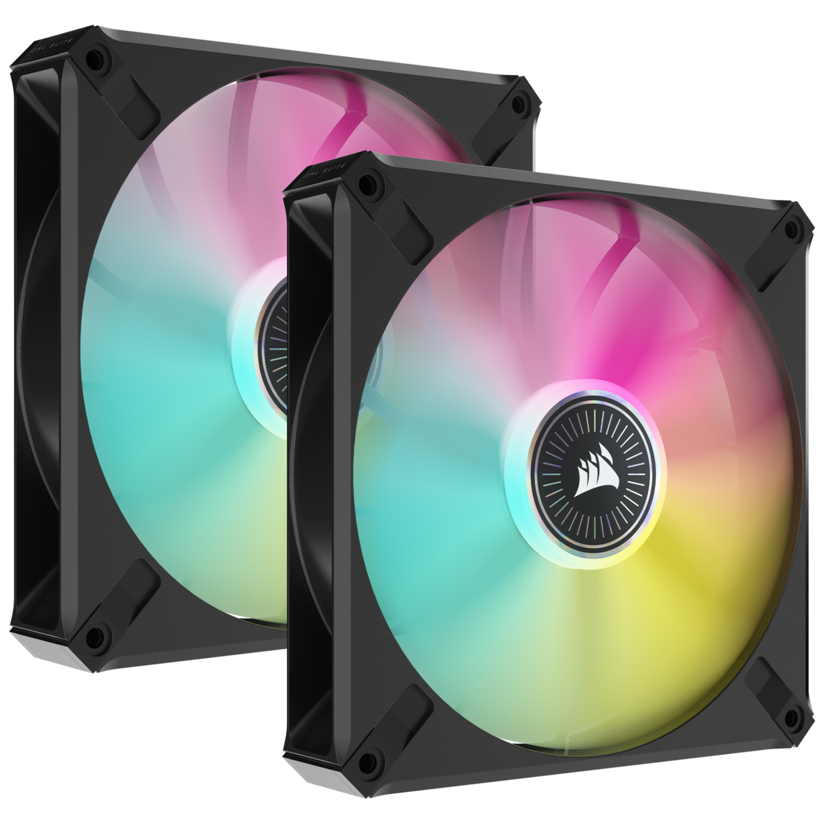 

Набор из 2 вентиляторов Corsair iCUE ML140 RGB ELITE, 140мм, 1600rpm, 31.8 дБ, 4-pin PWM, 2шт, RGB ( CO-9050115-WW), ML140 RGB ELITE