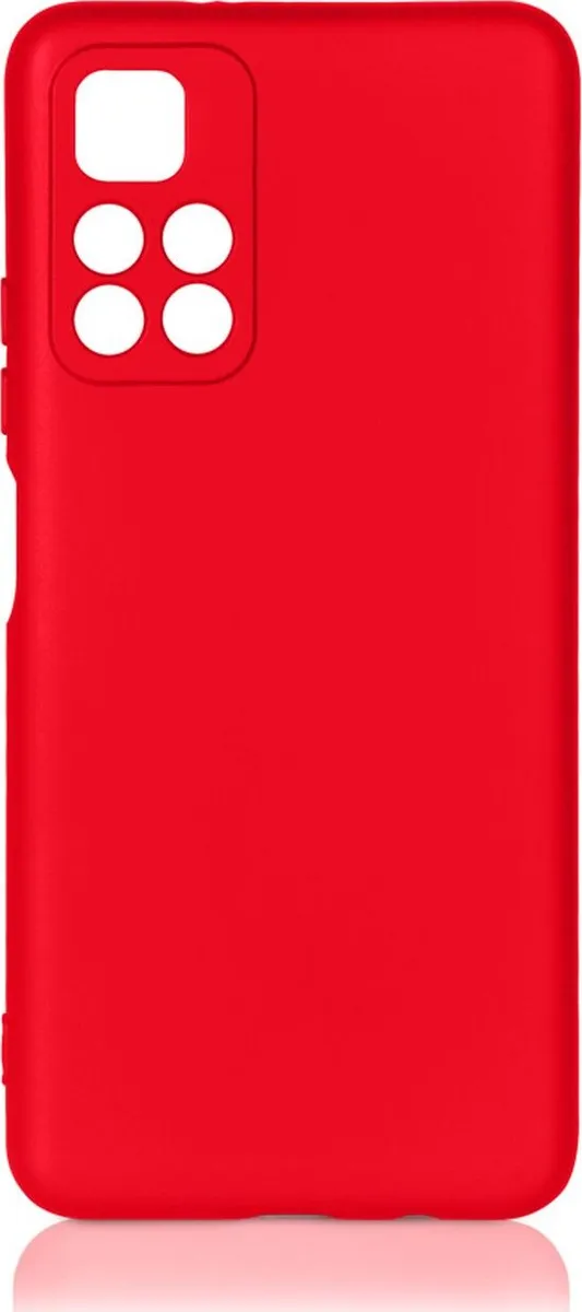 Силиконовый чехол с микрофиброй poOriginal 07 DF для смартфона Poco X4 Pro (5G), силикон, Red (DF poOriginal-07 (red))