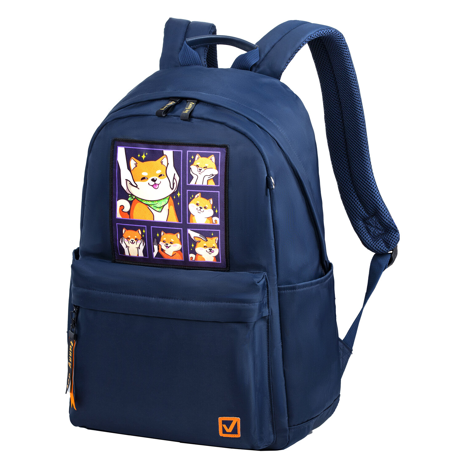 

Рюкзак Brauberg FASHION CITY Funny dog, 1 отделение, синий (270809)