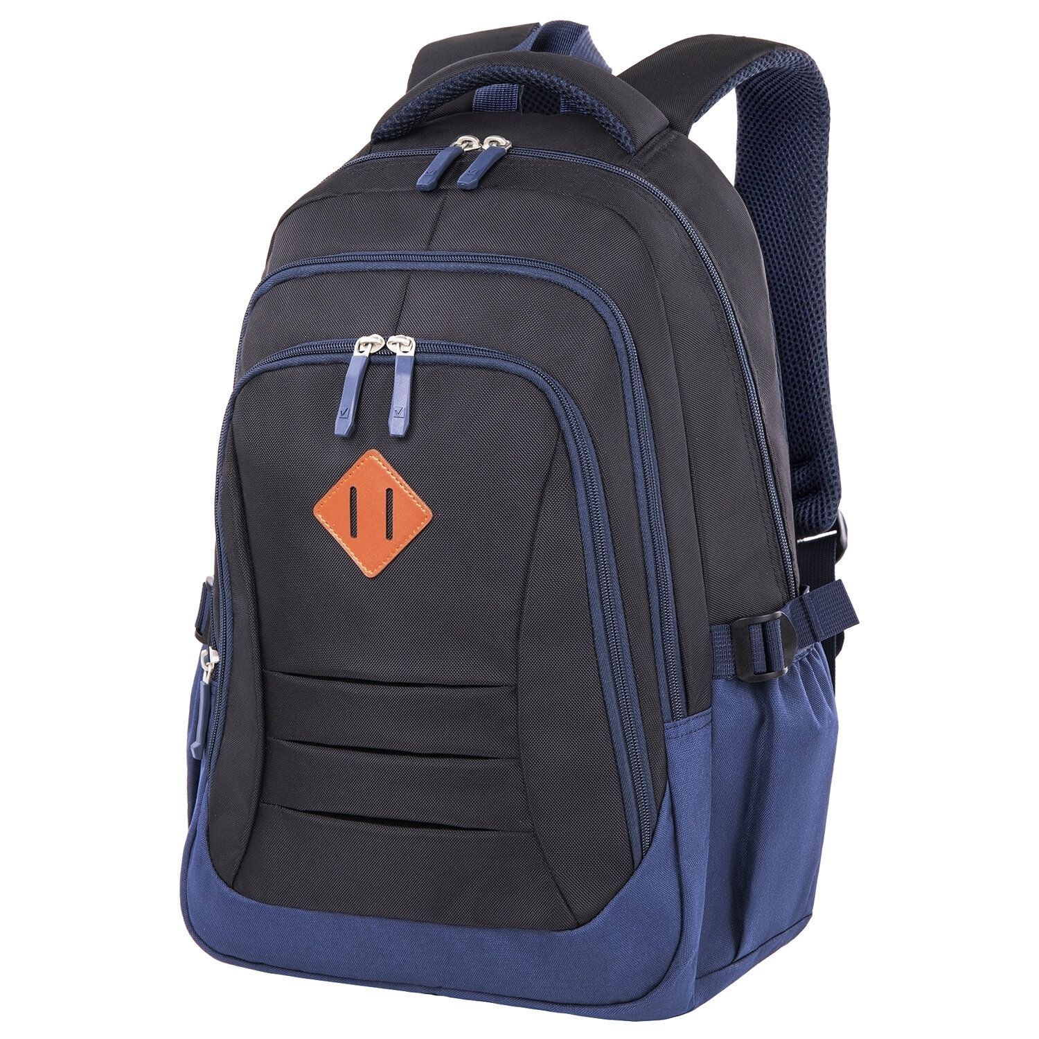 

Рюкзак Brauberg URBAN Magnetic, 2 отделения, чёрный/синий (270753)