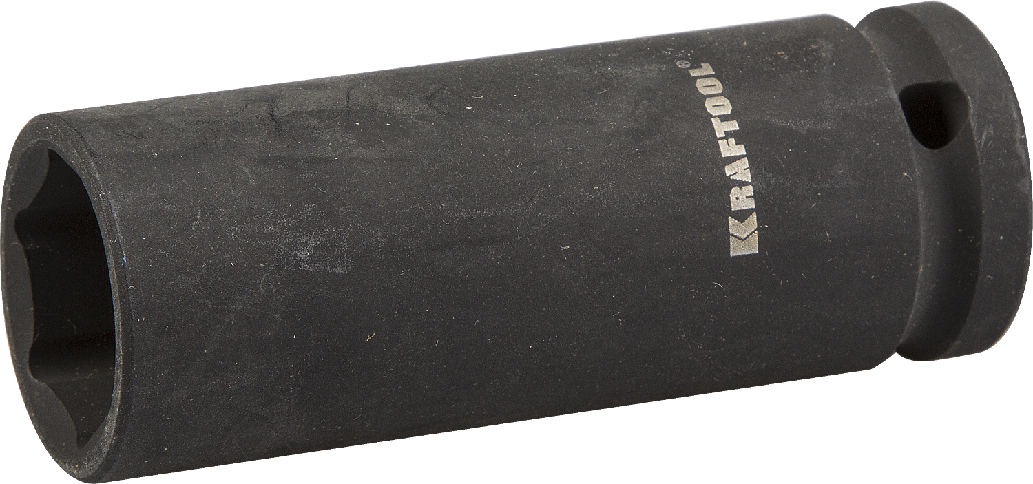 

Головка торцевая Kraftool INDUSTRIE QUALITAT, глубокая, ударная, шестигранная, 21мм, 1/2", высота 78мм (27942-21_z01)