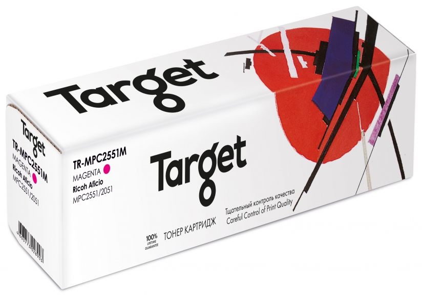 

Картридж лазерный Target TR-MPC2551M (MPC2551HE ), пурпурный, 9500 страниц, совместимый для Ricoh Aficio MPC2551/2550/2051/2050 с чипом