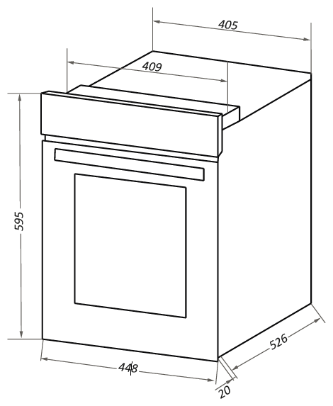 Духовой шкаф maunfeld eoem516bg