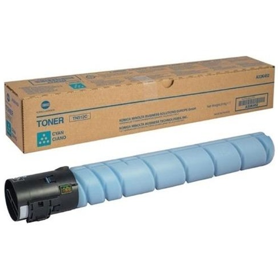 

Картридж лазерный Konica Minolta TN-512C H/A33K45H, голубой, 13000 страниц, оригинальный для Konica Minolta bizhub C454/554, TN-512C H