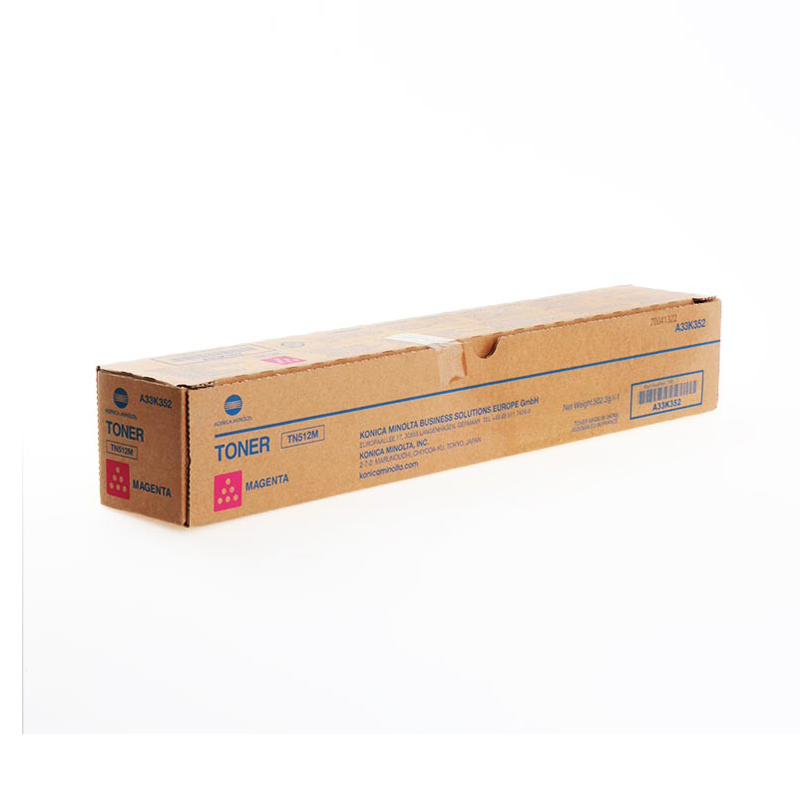 

Картридж лазерный Konica Minolta TN-512M H/A33K35H, пурпурный, 13000 страниц, оригинальный для Konica Minolta bizhub C454/554, TN-512M H
