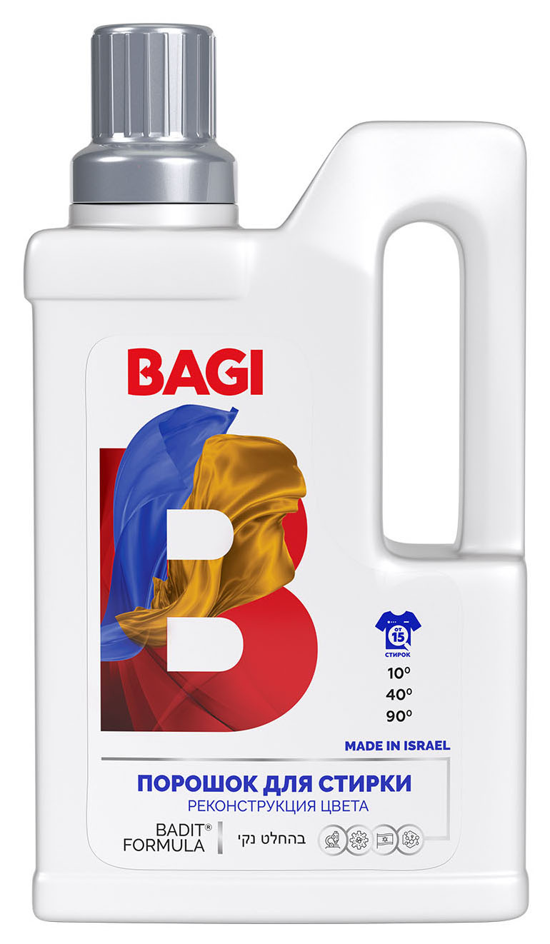

Стиральный порошок BAGI Реконструкция цвета, для цветного белья, 650г, концентрат (T-209389-0), Реконструкция цвета