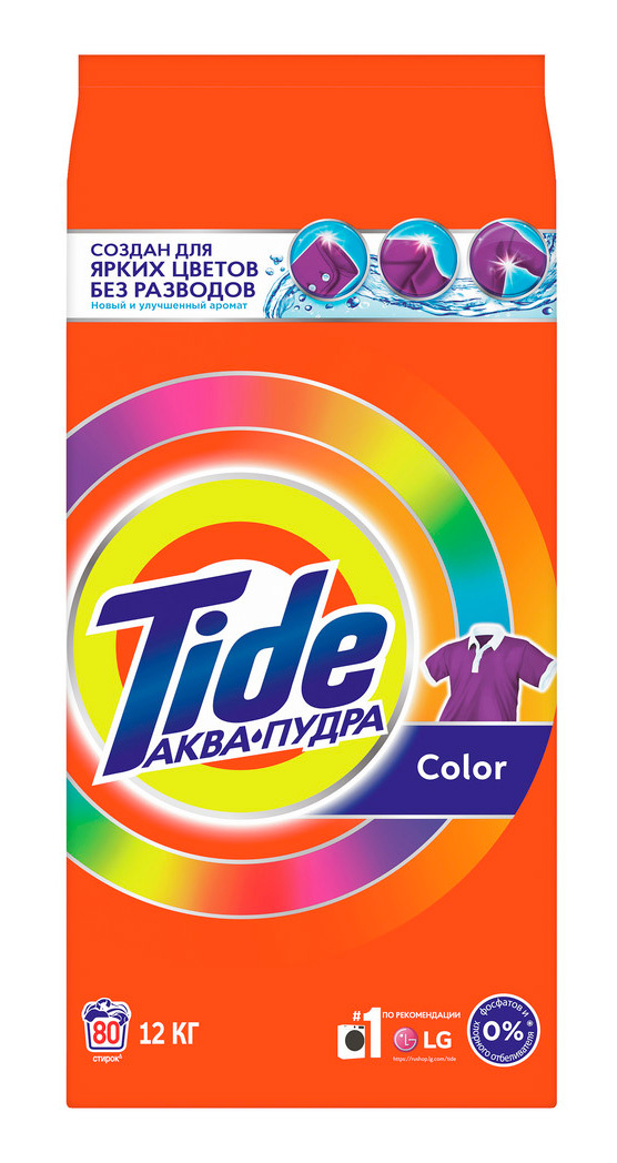 

Стиральный порошок TIDE Color, для цветного белья, 12кг, автомат ( 81722967), Color