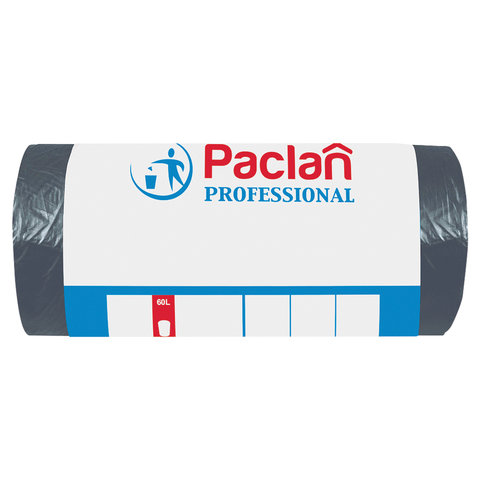 

Мешки для мусора PACLAN Professional 60л, 50шт., черный (40401), 0