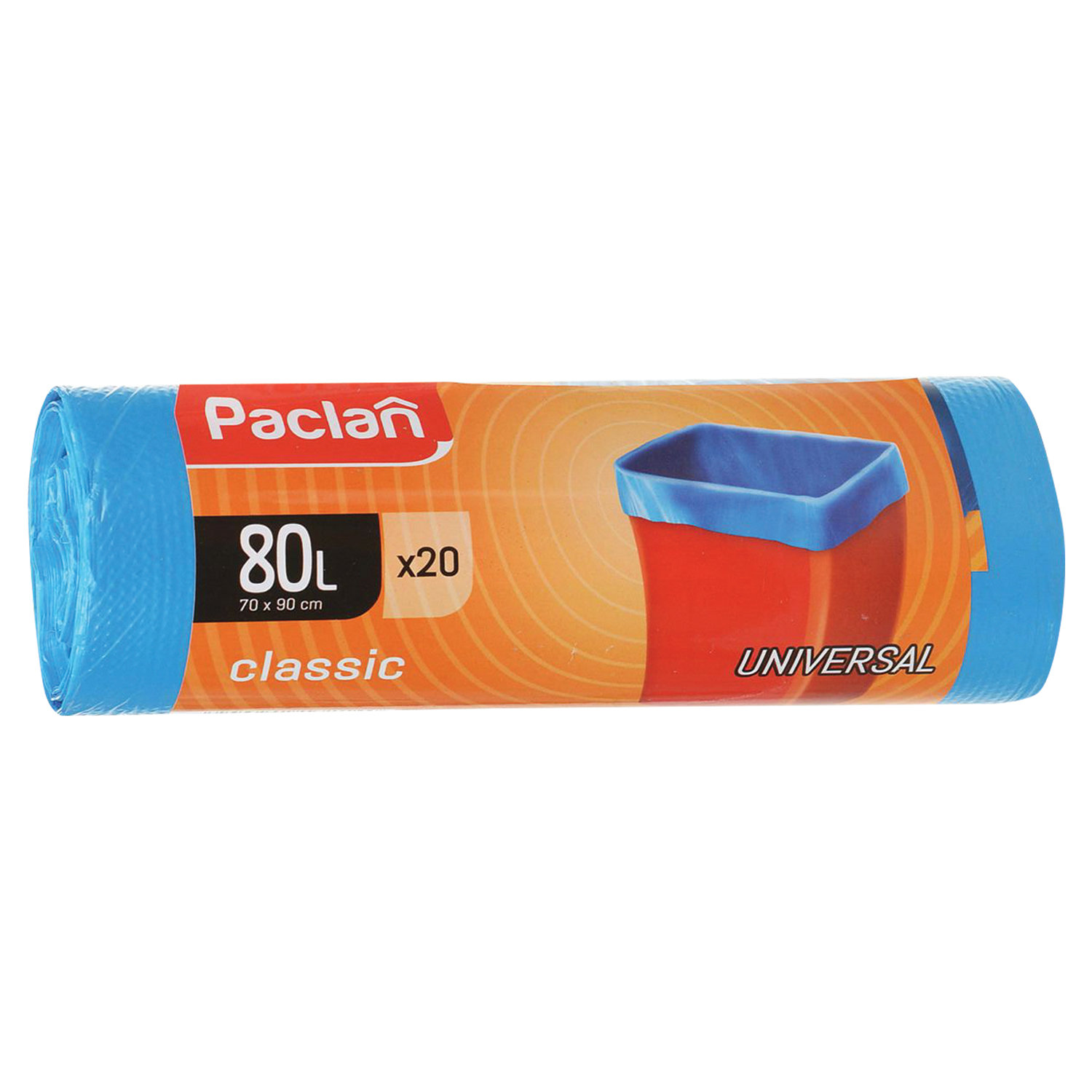 

Мешки для мусора PACLAN Classic 80л, 20шт., синий (402054), 0