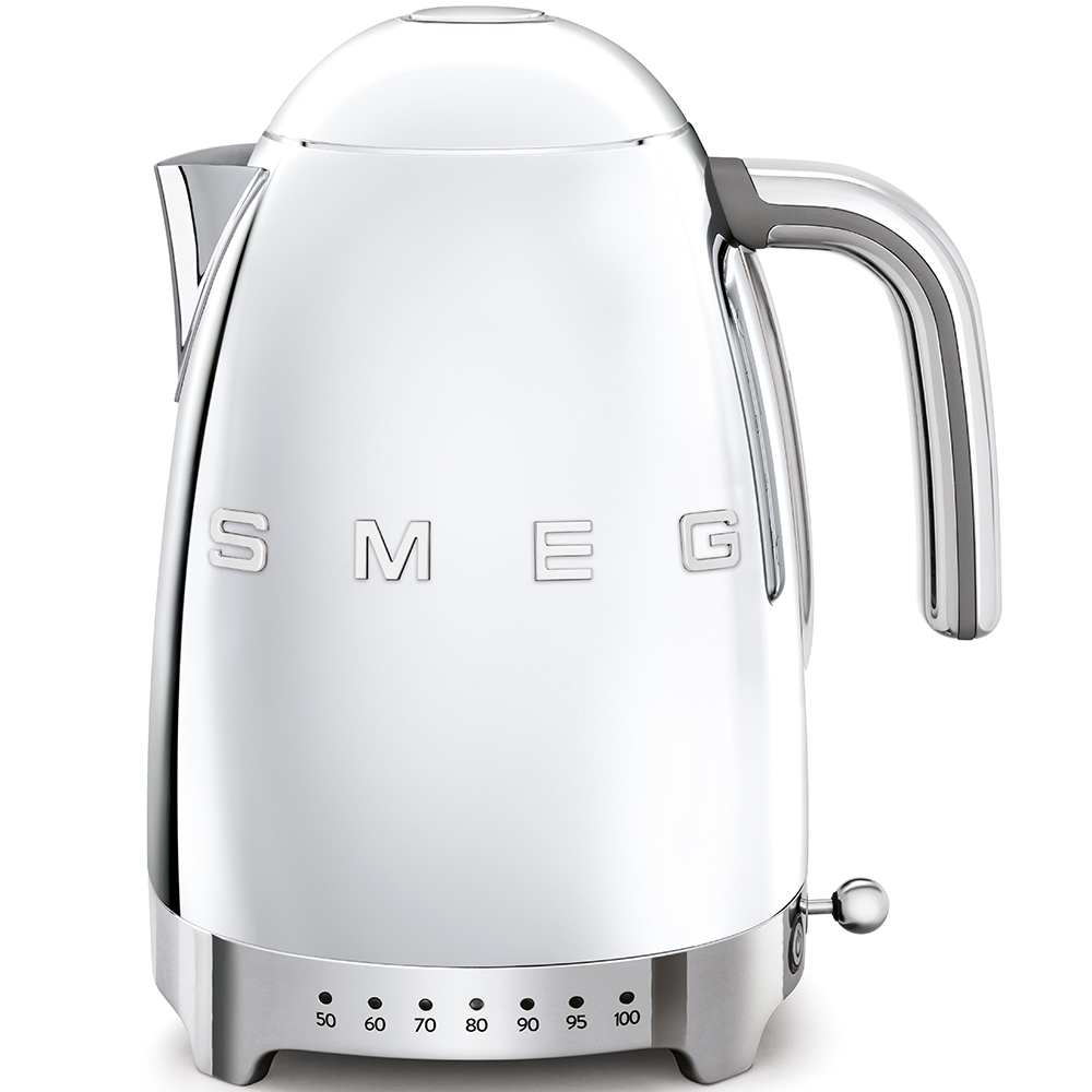 

Чайник SMEG стиль 50-х гг KLF04SSEU 1.7л. 2.4 кВт, нержавеющая сталь, серебристый (KLF04SSEU), KLF04SSEU