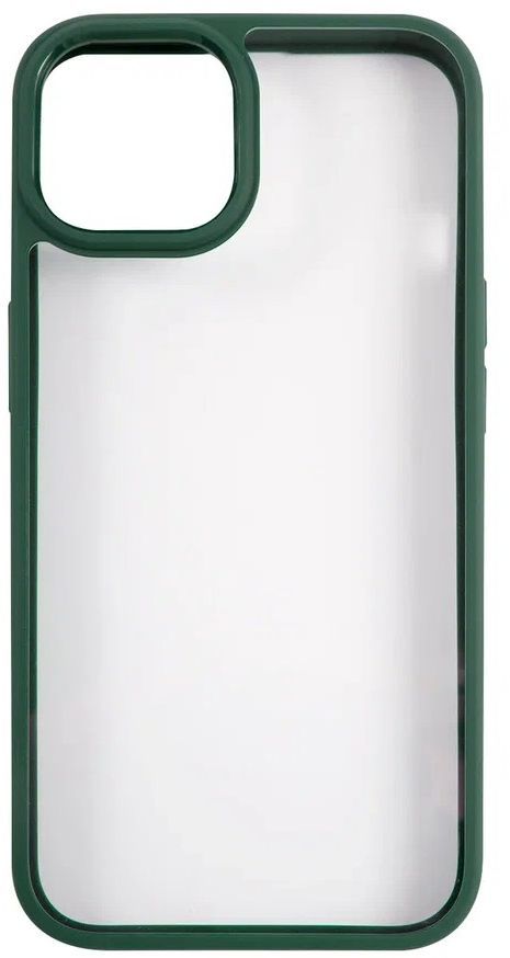 

Чехол-накладка Usams для смартфона Apple iPhone 13, силикон, прозрачный/зеленый (US-BH769)