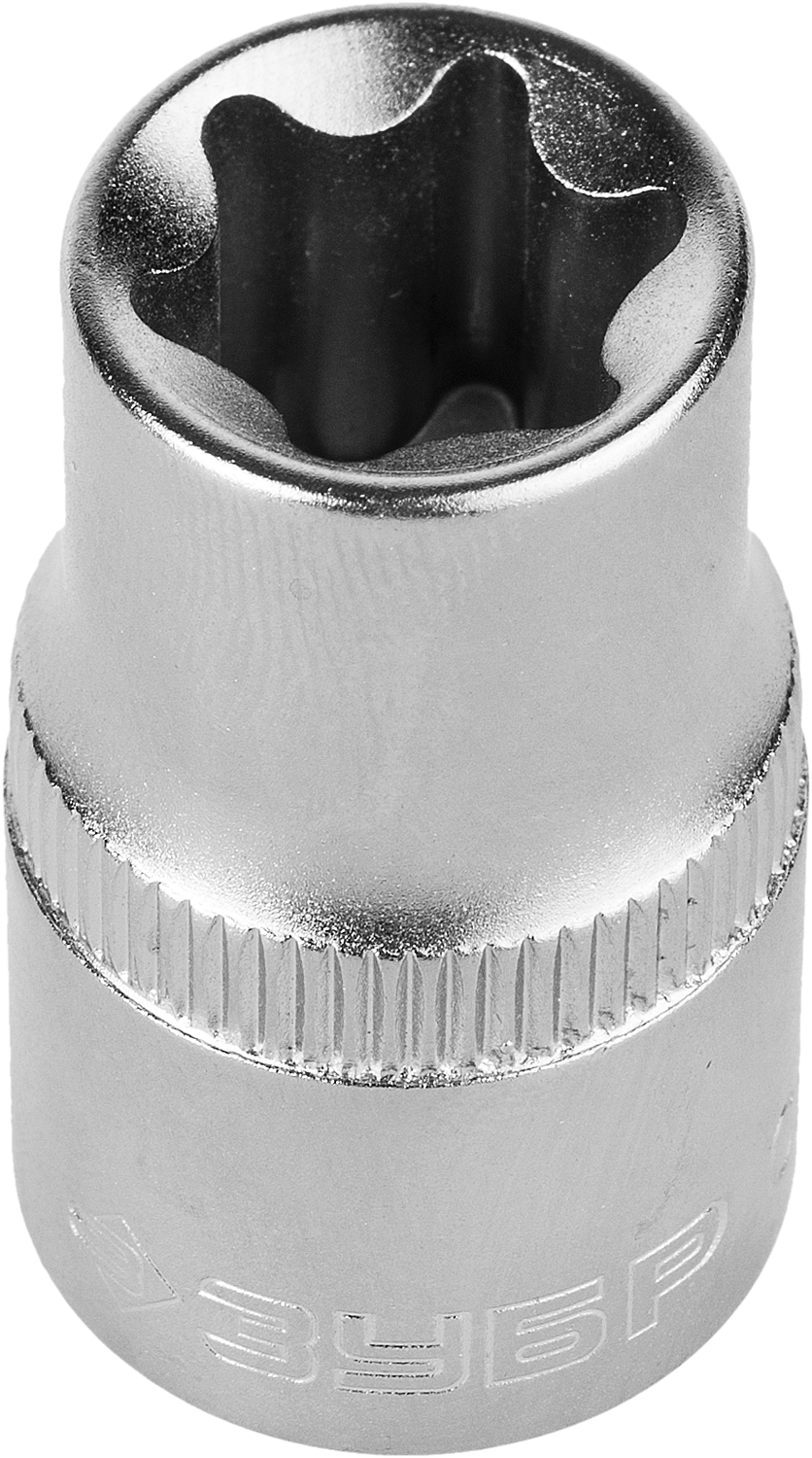 

Головка торцевая Зубр Мастер, шестигранная, 1/2", TORX Е14 (27719-14)