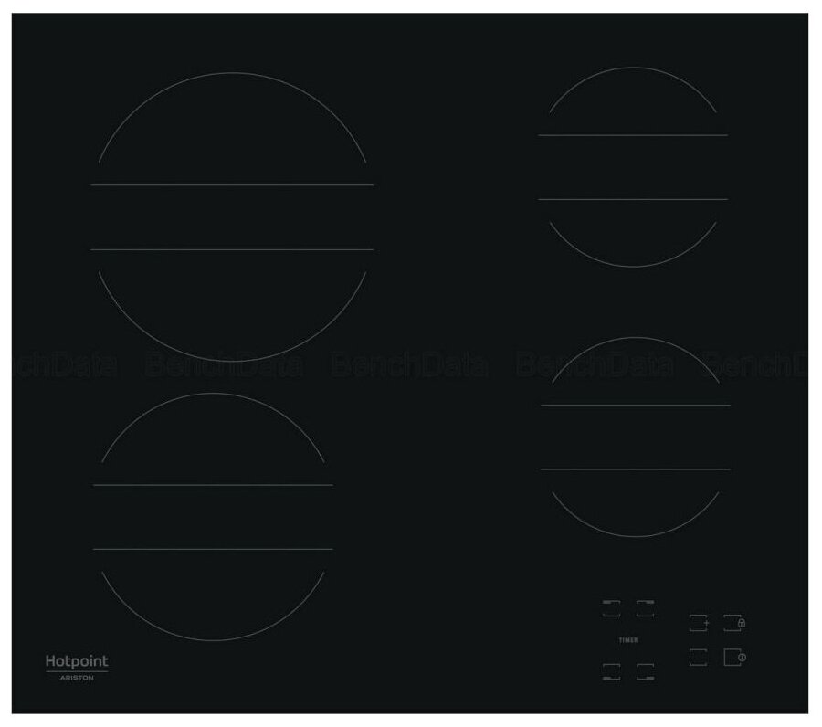 

Электрическая варочная панель HOTPOINT-ARISTON HR 641 C CM 4 конфорки, черный (869991042820), Черная, HR 641 C CM