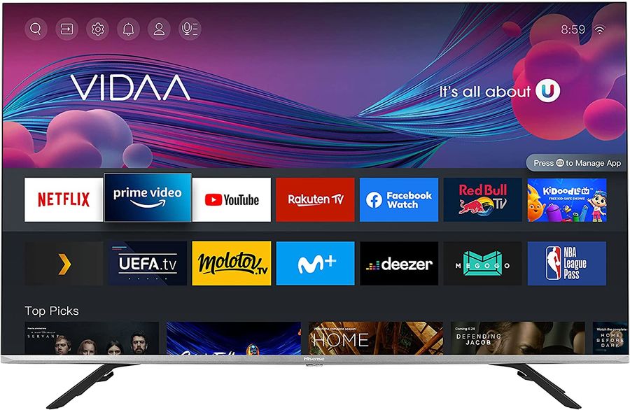 

Телевизор 55" Hisense 55E76GQ, 4K, 3840x2160, DVB-T /T2 /C, HDMIx2, USBx2, WiFi, Smart TV, черный (55E76GQ), 55E76GQ