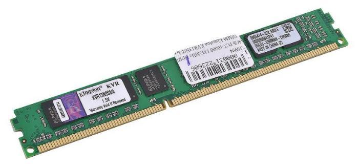 Память DDR3 DIMM 4Gb, 1333MHz, CL9, 1.5V Kingston Value Ram (KVR13N9S8/4) б/у, с внутреннего использования KVR13N9S8/4 KVR13N9S8/4 - фото 1