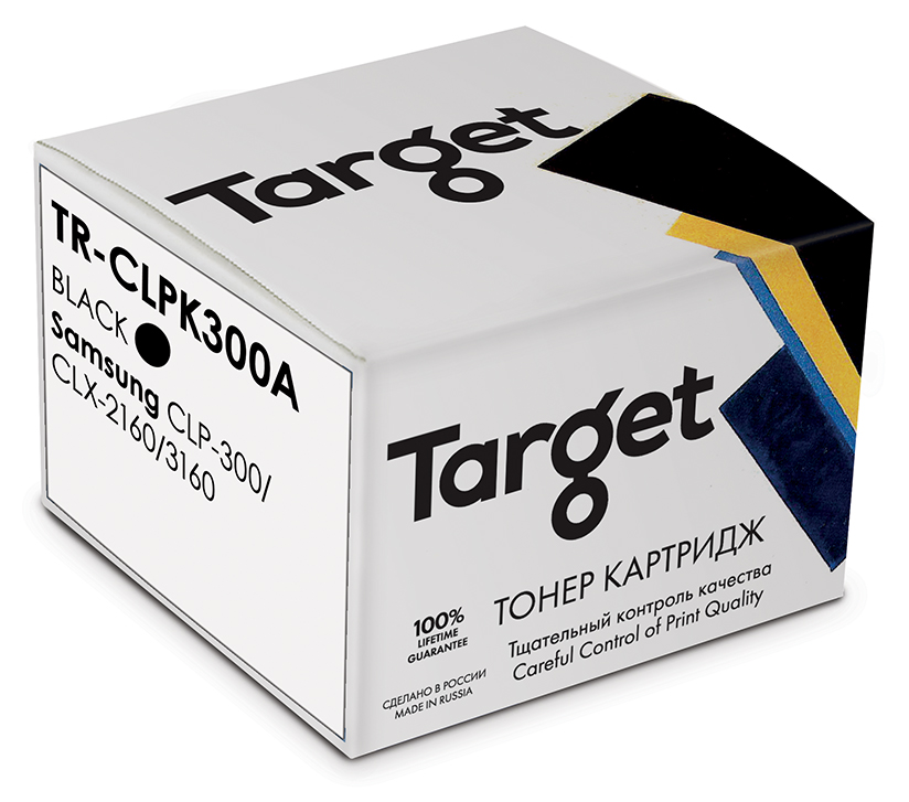 

Картридж лазерный Target TR-CLPK300A (CLP-K300A), черный, 2000 страниц, совместимый для Samsung CLP-300/CLX-2160/3160 с чипом