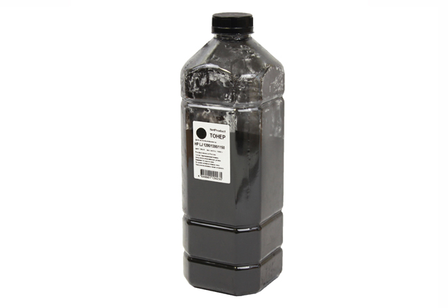 Тонер NetProduct, бутыль 1 кг, черный, совместимый для LJ 1200/1300/1150 (2010602040)